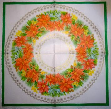 095 Weihnachten Blumen - 3-lagig (95)